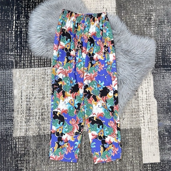 Natori Pants - NATORI II Women's Flowy Multicolored Bohemian Pants‎ Size Small